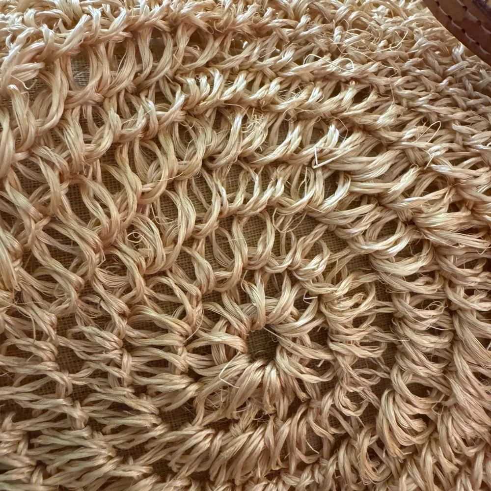 Yellow and Brown Hobo Bag with Spiral Design